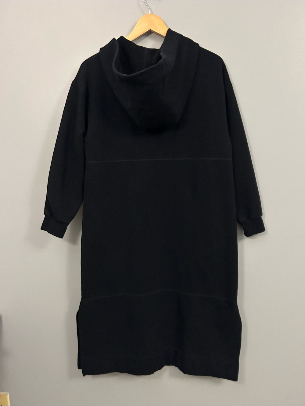 Smash + Tess Black Longline Zip Hooded Baggy Oversized Sweater XS - Picture 2 of 6